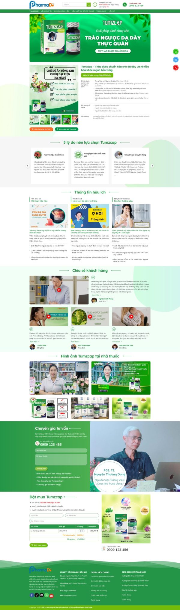 Theme wordpress bán thuốc thực phẩm chức năng