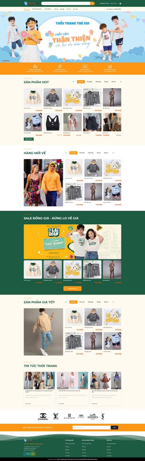 Theme WordPress Thời Trang Trẻ Em 47