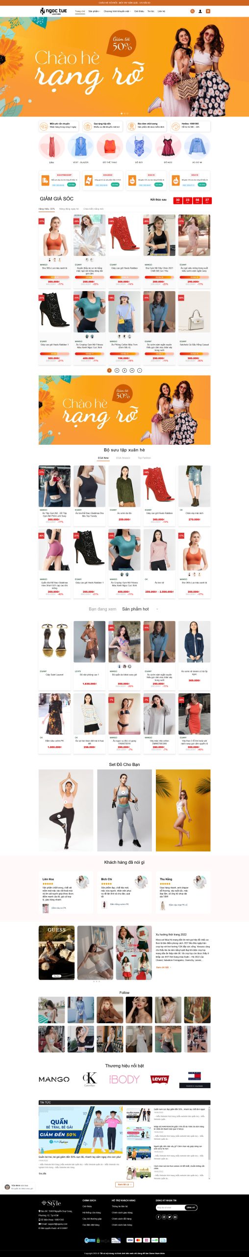 Theme wordpress thời trang 48 full chức năng